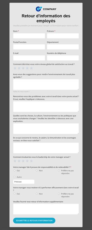 Retour d'emploi