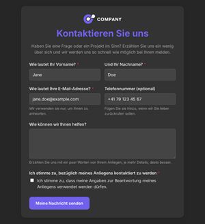 Contact / Demande 01